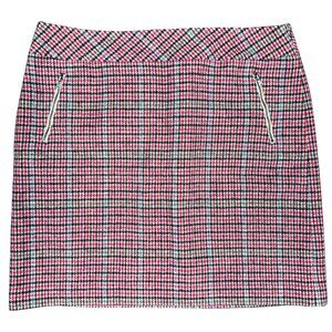 EUC Women's TALBOTS Houndstooth‎ Wool Plaid Skirt | Size 16